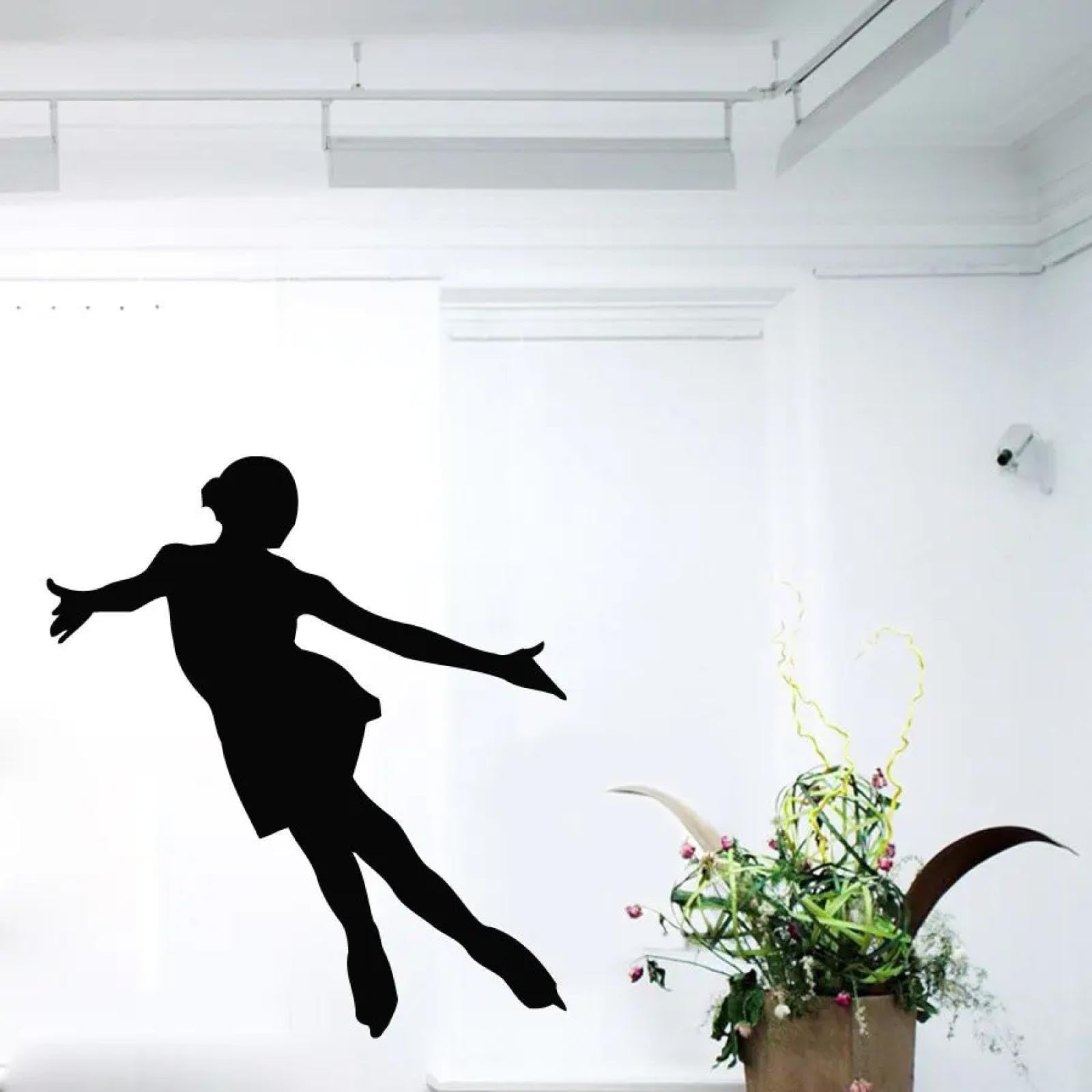 Ice Skaters wall Stickers for Girls Figure Skaters Stickers Gym Children's Room Indoor Decals