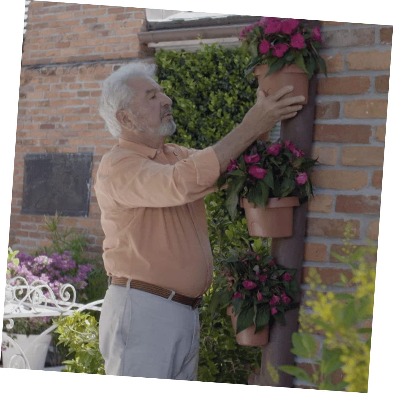 Pot De Fleurs Suspendu CIYODO En Céramique – Style Rétro Vintage Pour Succulentes, Balcon, Jardin & Intérieur