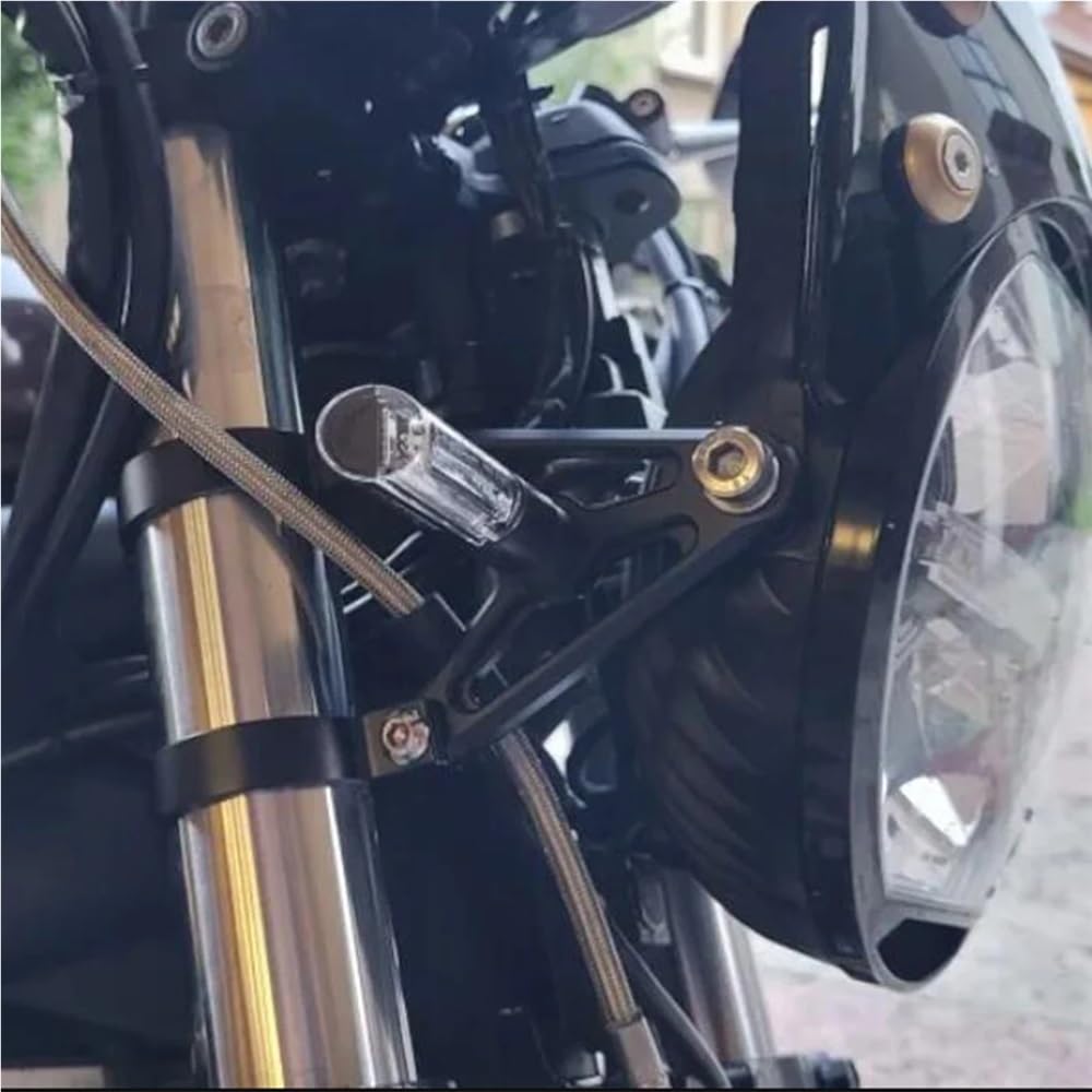 Uniwersalny uchwyt do montażu reflektora motocyklowego, pasuje do reflektorów Suzuki, pasuje do Hondy, pasuje do Yamahy(41MM Sliver)