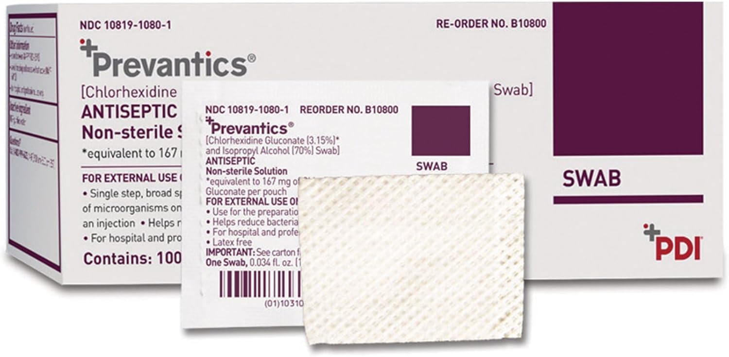 Pdi Chlorascrub Swabs - Model B10800 - Box of 100