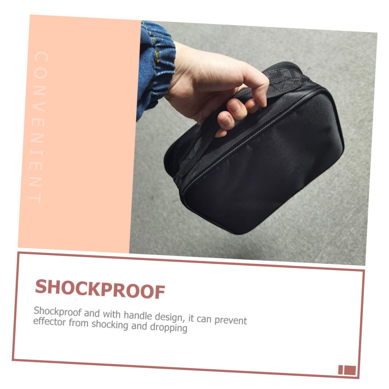 Totority Audio Effector Bag Portable Effector Organizer Gig Bag Shockproof Material