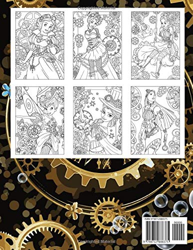 Characters Steampunk Coloring Book: An Amazing Coloring Book With Steampunk And Many Characters Illustrations for Relaxation steampunk buy now online