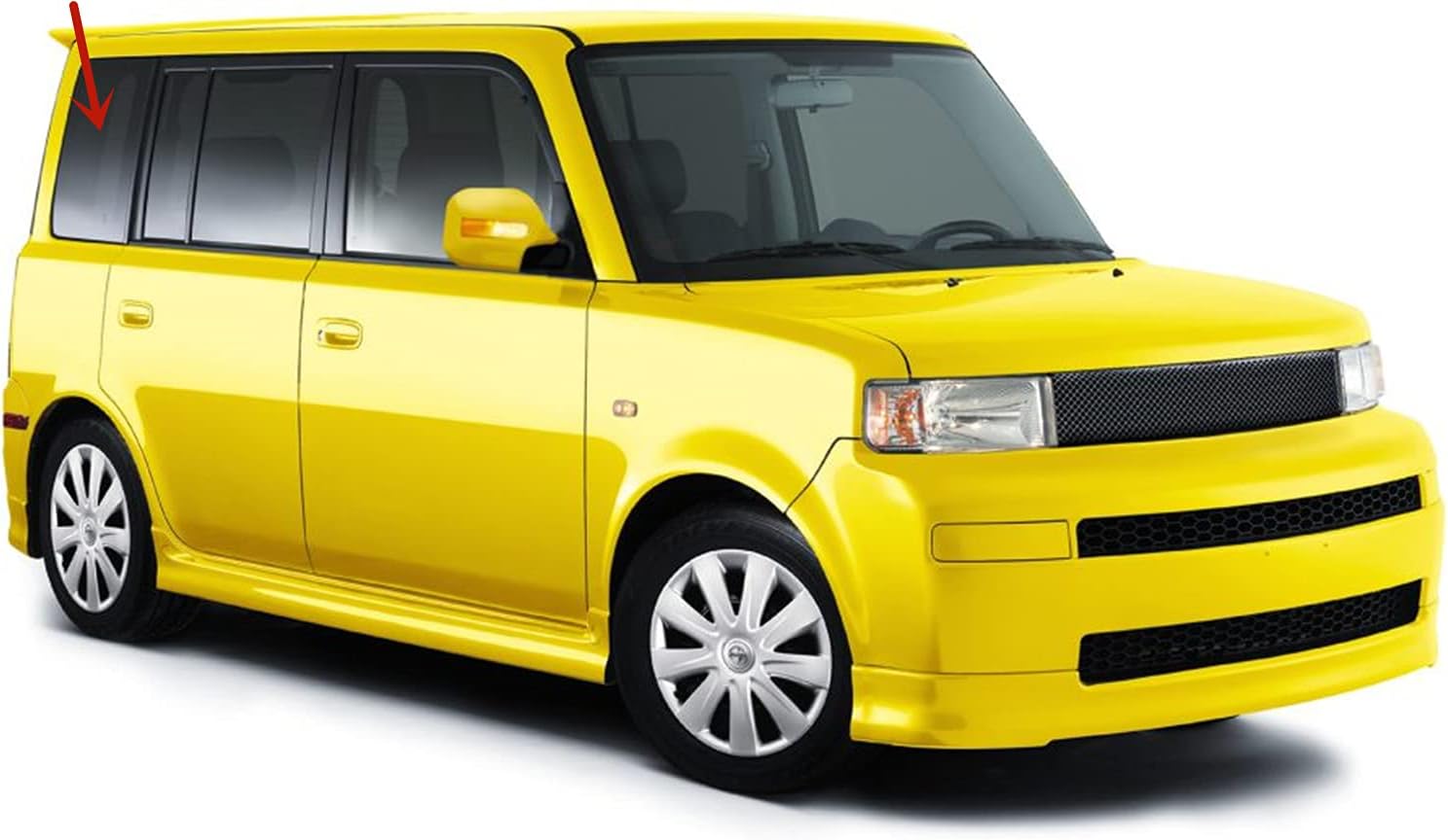 Passenger Right Side Rear Quarter Glass Quarter Window W/Antenna Style Compatible with Scion XB 4 Door Hatchback 2004-2007 Models
