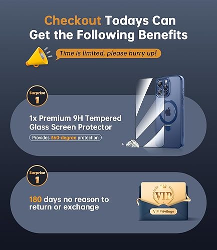 Miniatura 4 de JUESHITUO Funda para iPhone 15 ProMax con soporte magnético protección completa de la cámara compatible con MagSafe grado mil, a prueba de golpes,