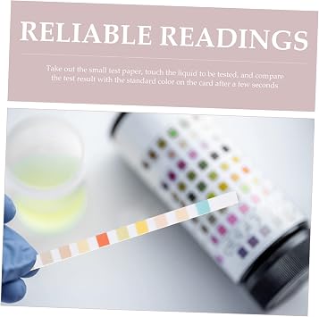 HOMSFOU 100Pcs Ketone Multi-Parameter Routine Testing Paper for Home Use Quick and Accurate 10 in 1 Analysis