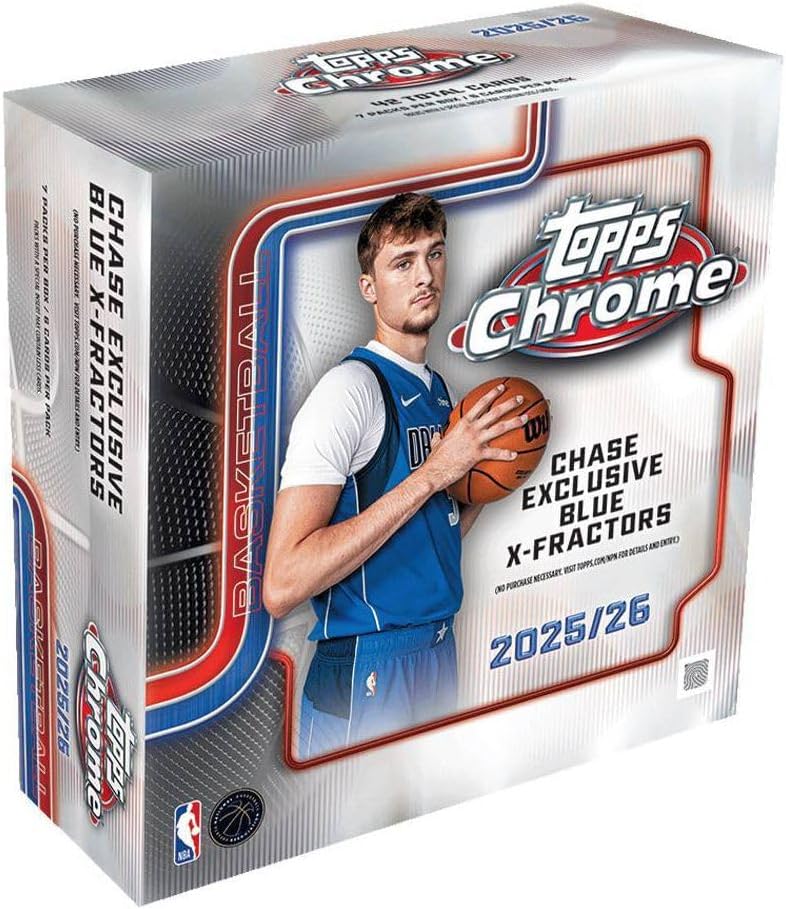 2025-26 Topps Chrome Basketball Mega Box, 1 Piece