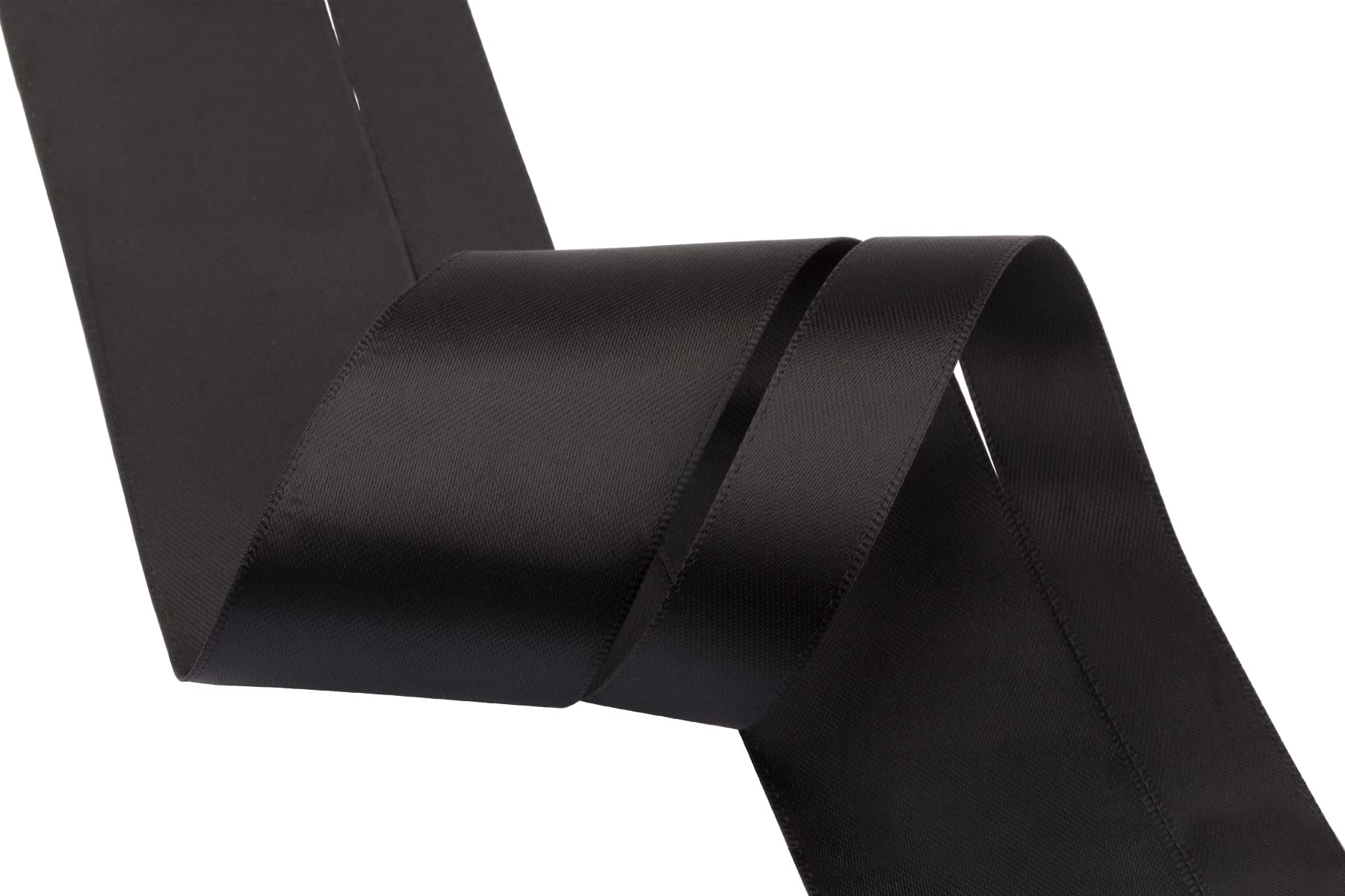 Zofrud 2 Rolls of Black Double Faced Satin Ribbon - 18 Meters Total (16mm and 38mm x 9M) - Ideal for Crafts Gift Wrapping, and Weddings - Image 3