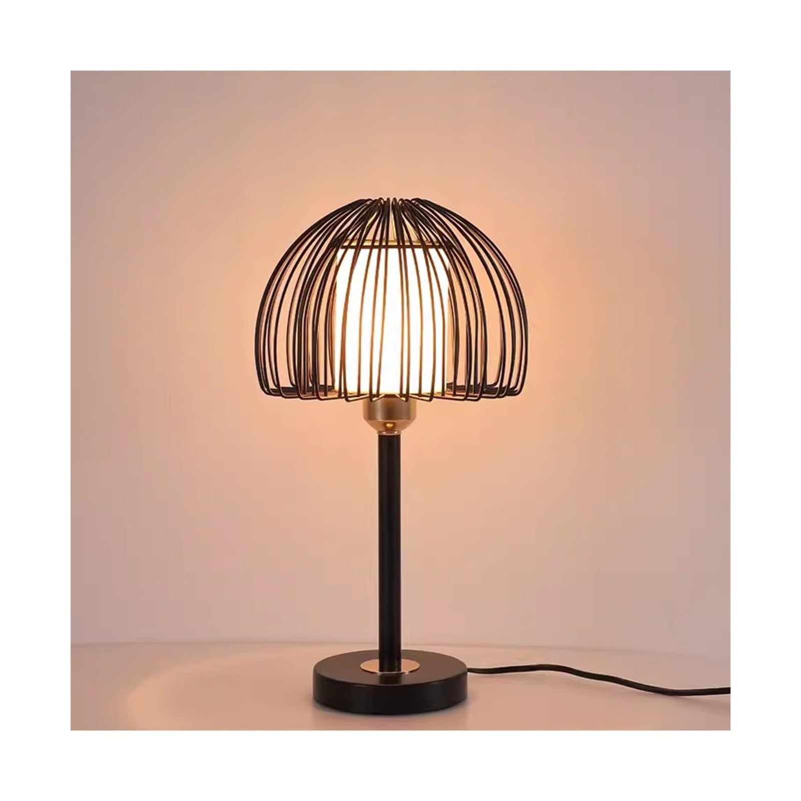 ZENY896V Bedside Lamps Table Lamp Bedside Bedroom Simple Creative Romantic Dimming Remote Control Iron Decorative Black Home Decor