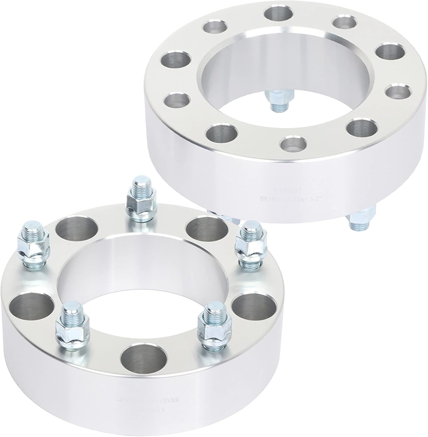 SCITOO 2X 50mm Wheel Spacers 5x150 with 14x1.5 110mm 2" 5 Lug fits for 2010-2012 for RAV4 2007-2017 for Tundra