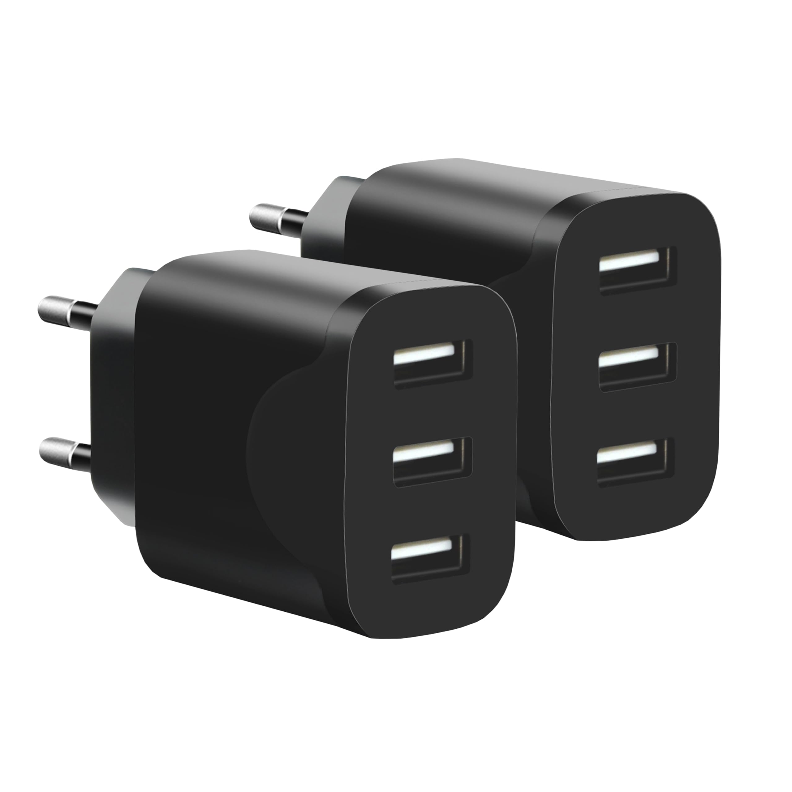 3er Pack USB Ladegerät 15W – 3 USB-A Ports, USB Netzteil Stecker für Steckdose, USB Stromstecker Adapter für Handy Tablet – USB A Ladegerät für Zuhause Büro Reise