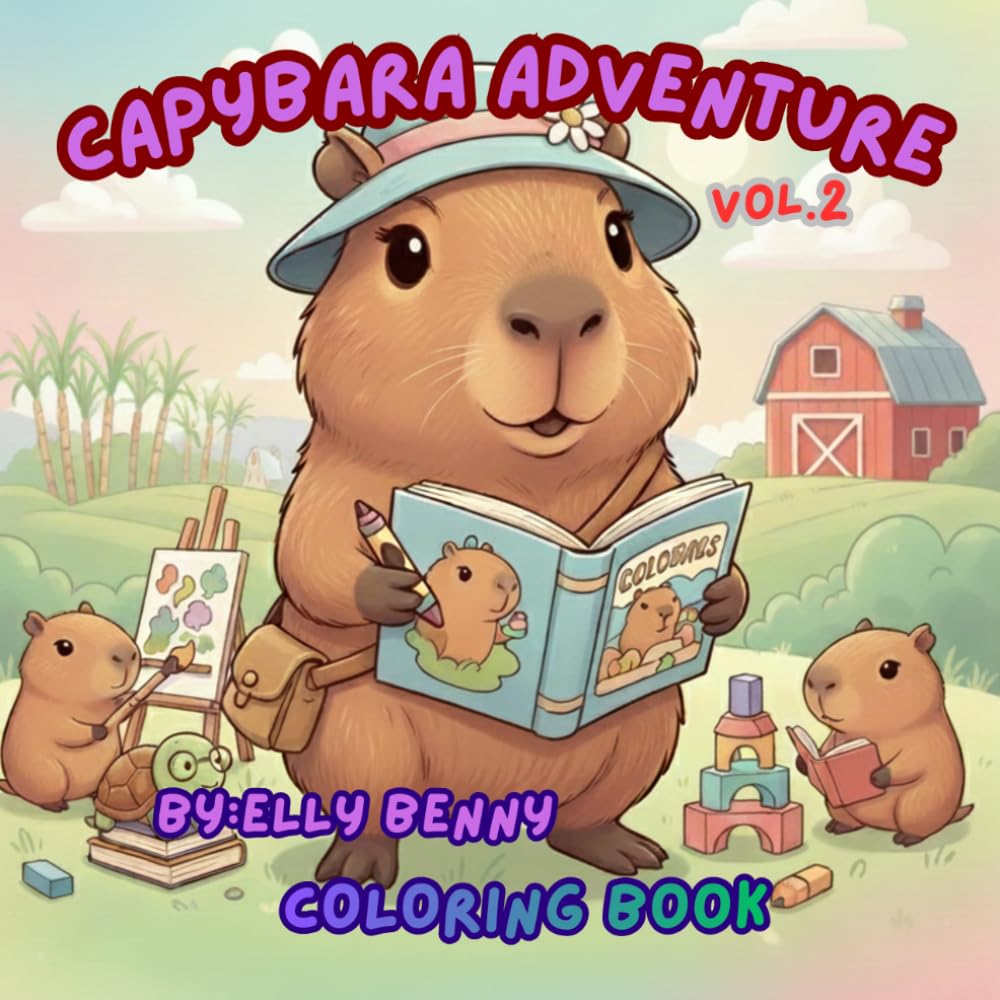 CAPYBARA ADVENTURE: COLORING BOOK