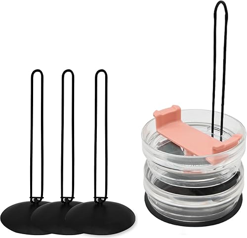 3 Pieces Tumbler Lid OrganizerLid Organizer with Collapsible DesignCan Accommodate Up to 10 Cup LidSaves Kitchen Cabinet and Countertop Space