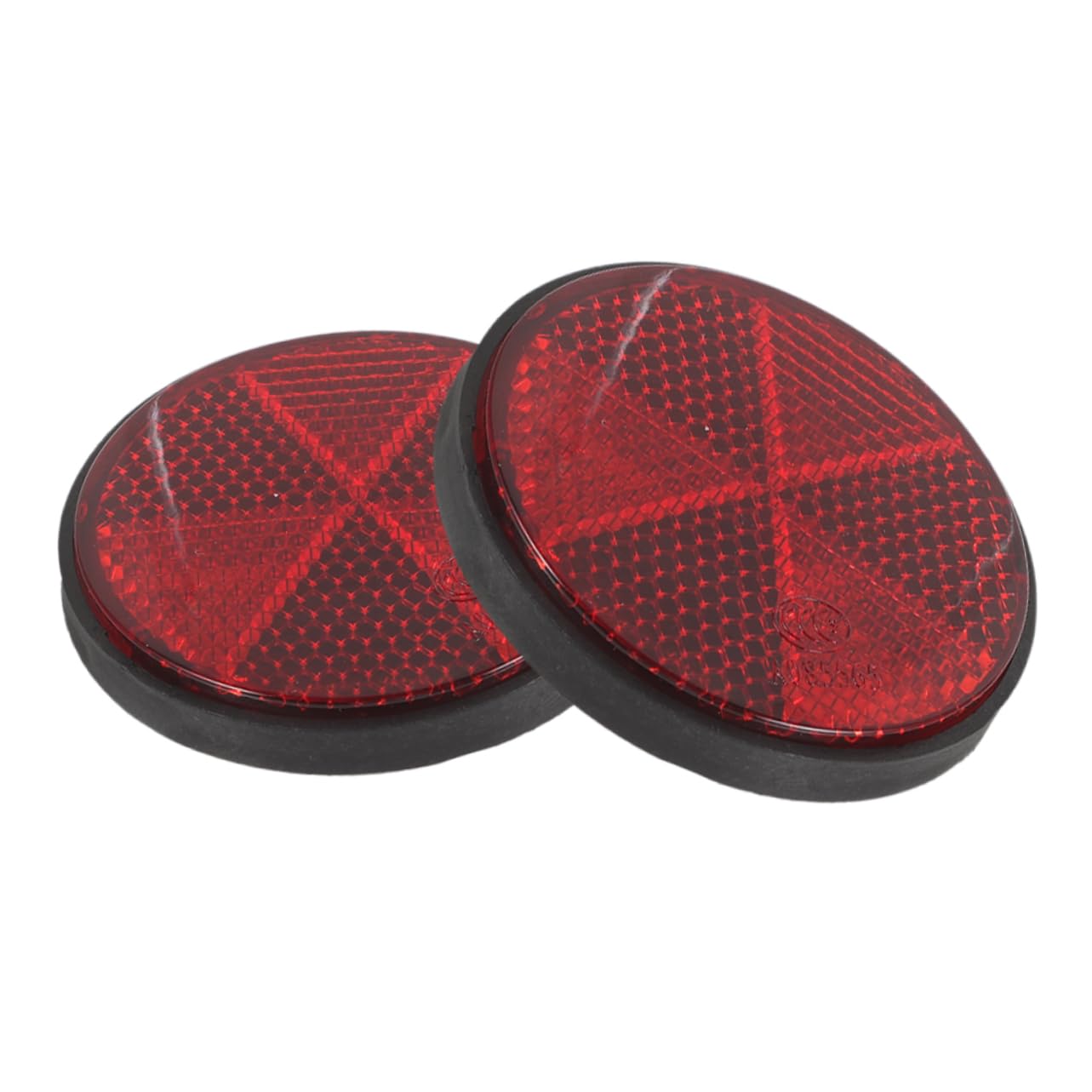 FUNOMOCYA Bike Reflective Film 2pcs Round Safety Reflectors Easy to Install Bright Light Reflection Rear Bike Reflectors