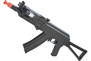 Airsoft Gun: UKARMS P74 AKS-74u Spring Airsoft Gun FPS-220 W/ Folding Stock