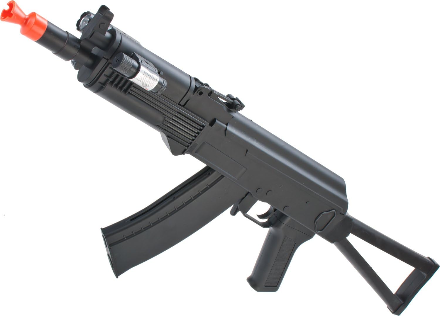 ukarms p74 aks74u spring airsoft gun fps220 w/ folding