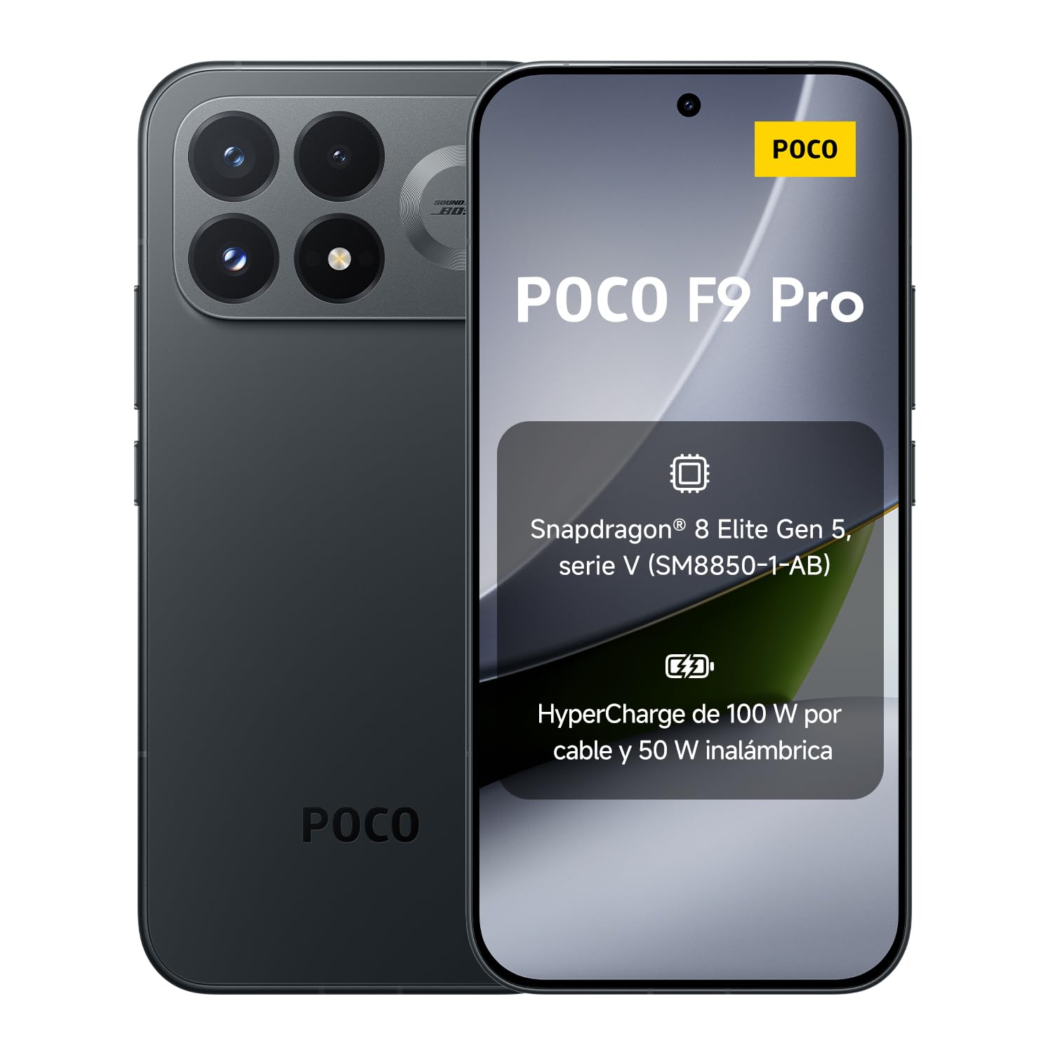 POCO F9 Pro, Smartphone 12+512, Negro, batería de 6330mAh, carga de 100 W en oferta en Amazon