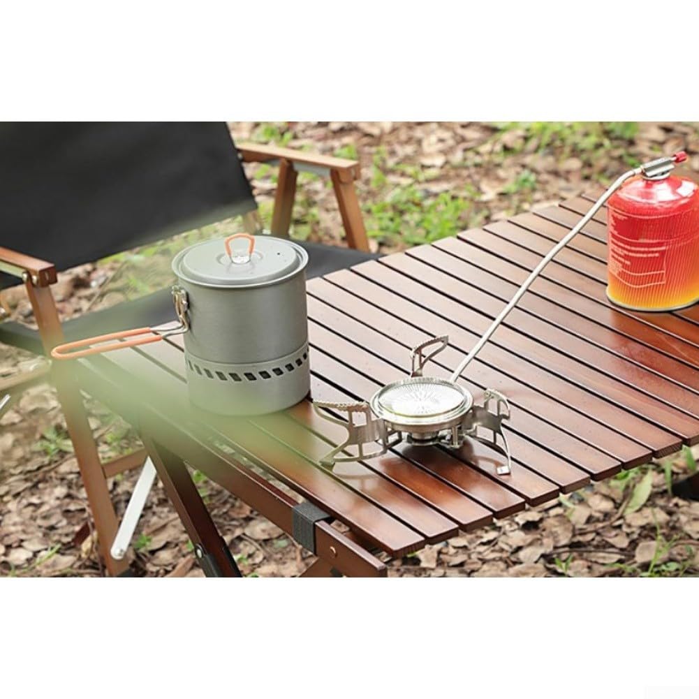 Fornello per campeggio Gas 3800W Acciaio Fornello per campeggio