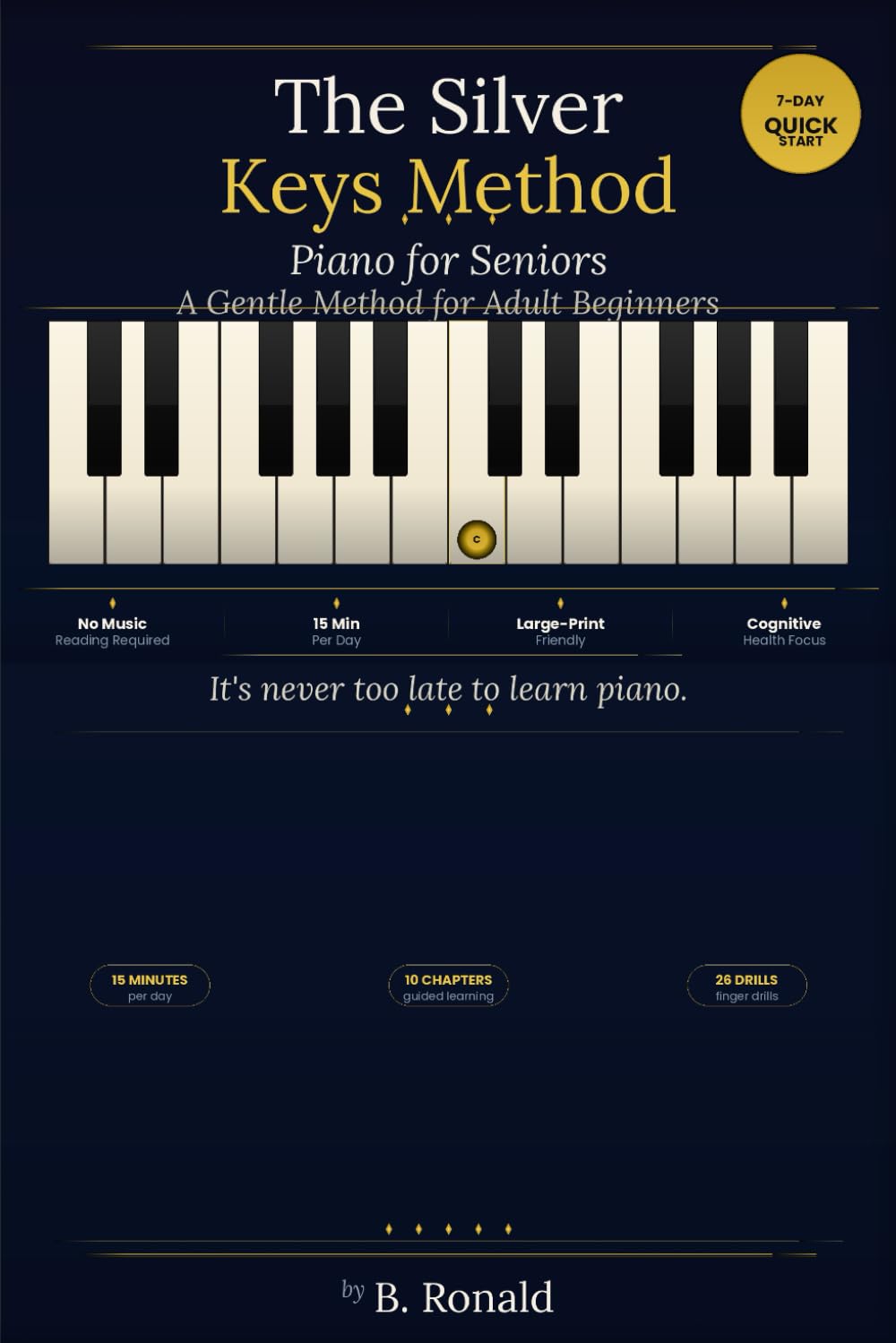 THE SILVER KEYS METHOD: A Gentle Piano Method for Adult Beginners