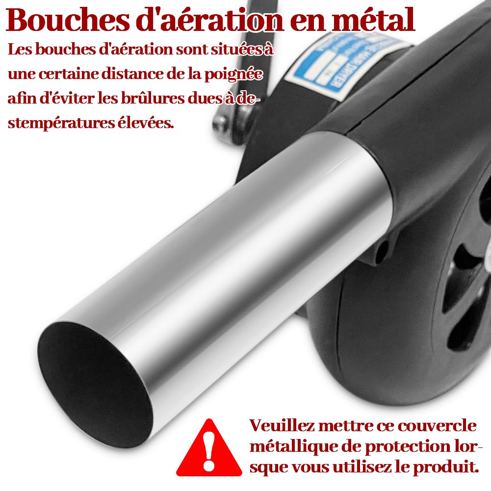 Soplador de barbacoa,Sopladores portátiles de mano,Fuelle de encendido rápido Encendedor de cocina para barbacoa de carbón Outdoor Camping Picnic