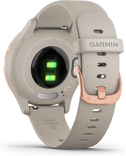 Miniatura 7 de Garmin - Vívomove 3S, smartwatch híbrido con manos reales y pantalla táctil oculta