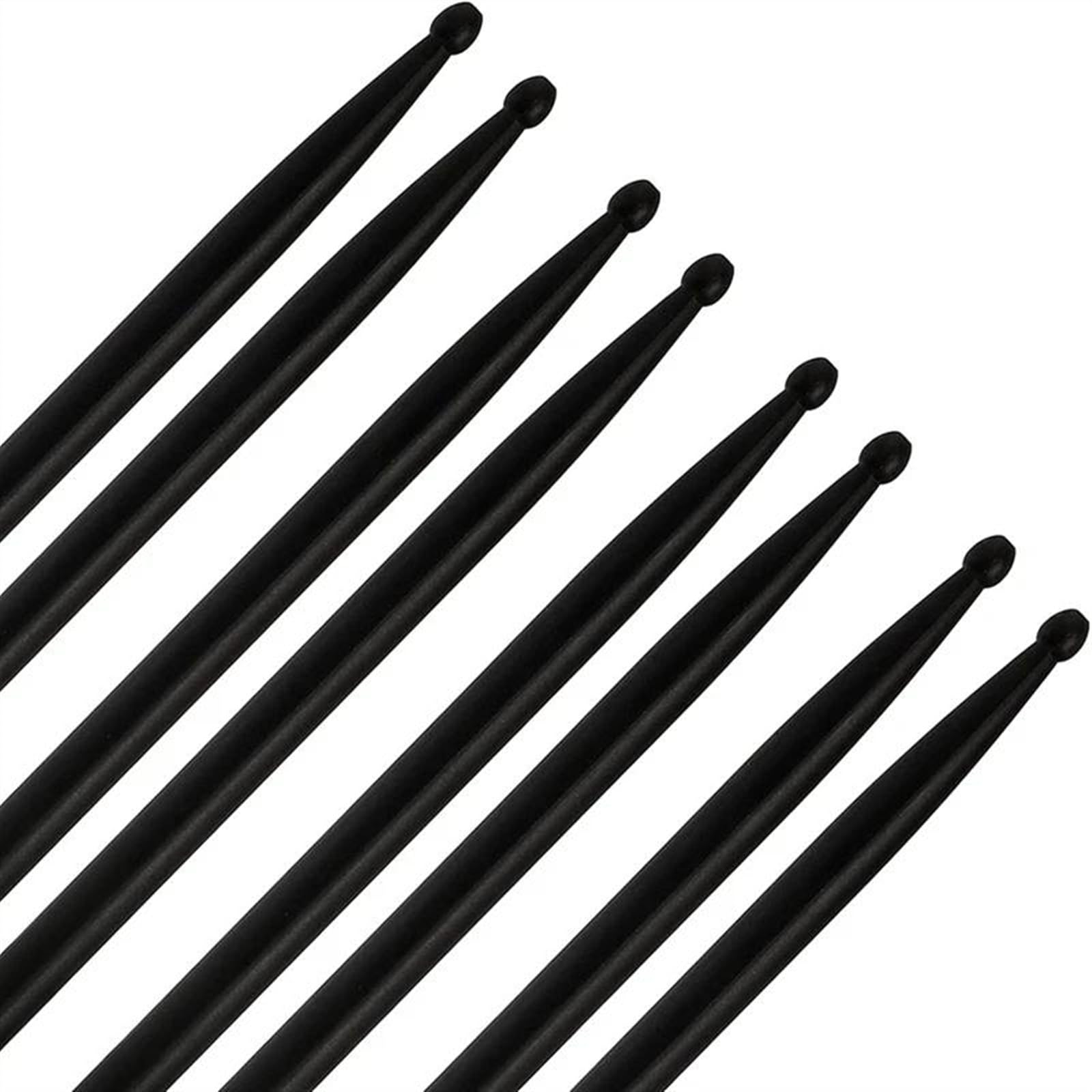 4 Pary 5A Pałeczka Do Perkusji Nylonowa Pałka Do Perkusji Jazz Drum Stick Dla Początkujących Akcesoria Do Zestawów Perkusyjnych Pałeczki Perkusyjne dla Początkujących