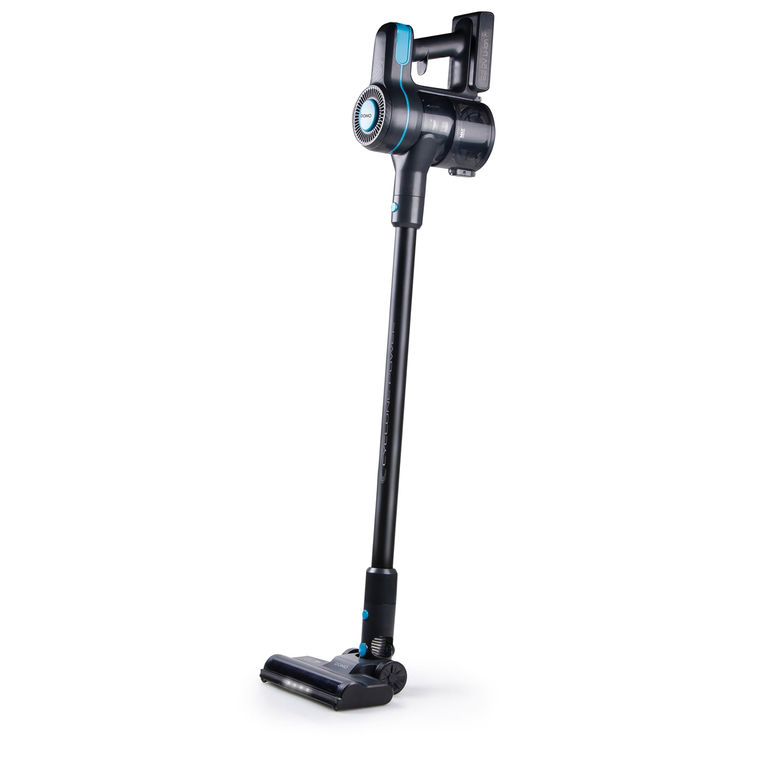 DOMO DO1135SV 2-in-1 Akku Stielstaubsauger Kabellos – 0,6 L – 22,2 V – 40 min – Silber