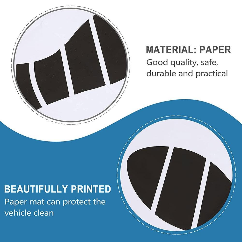 Paper Floor Mat 25 50 100pcs Car Mats Interior Automotive Printing Papers Protector for Home 50x38cm 19 65x14 — view 3
