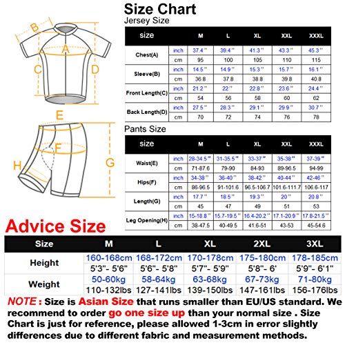 Conjunto de camisa de ciclismo masculino X-Tiger, conjunto de manga curta para ciclismo com shorts a