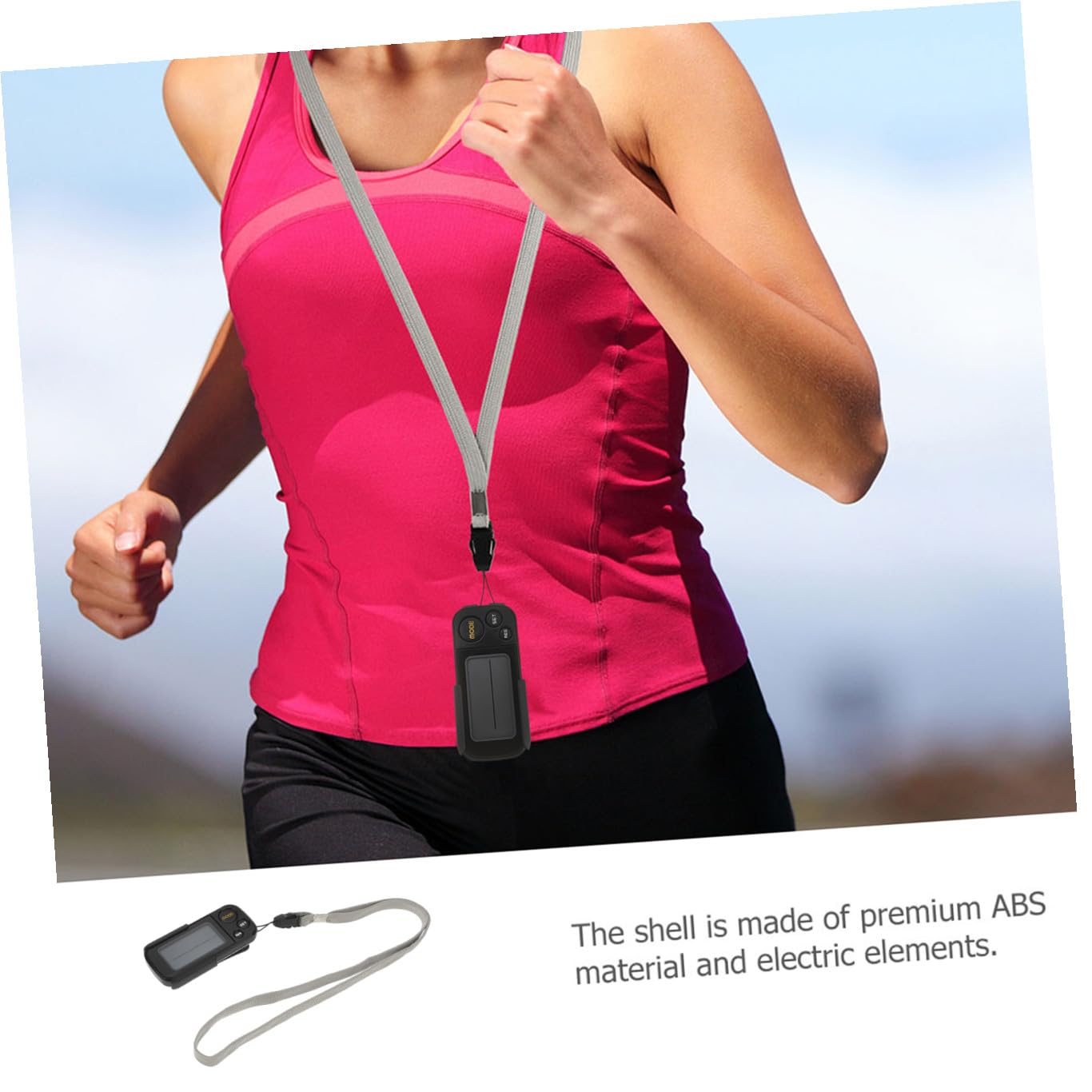 Sosoport Podómetro Mascota Digital Cuentakilómetros Herramienta Electronica Actividad Accesorios Deportivos Rastreadores Agarre Reloj Contador De Pasos Básico Silver Abs