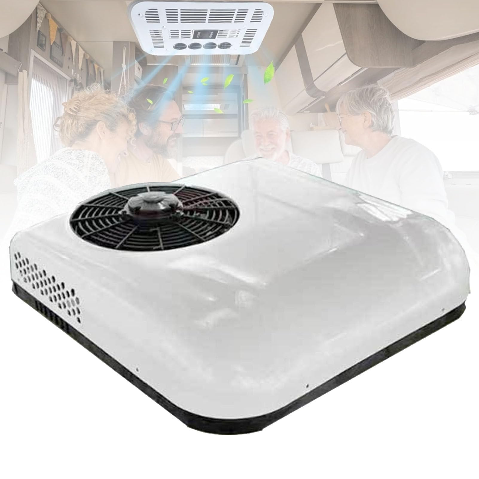 Condizionatore d'Aria da Tetto 12V/24V per Camper, SUV, Camion, furgoni camperizzati, Alta capacità di Raffreddamento, climatizzatore per parcheggio