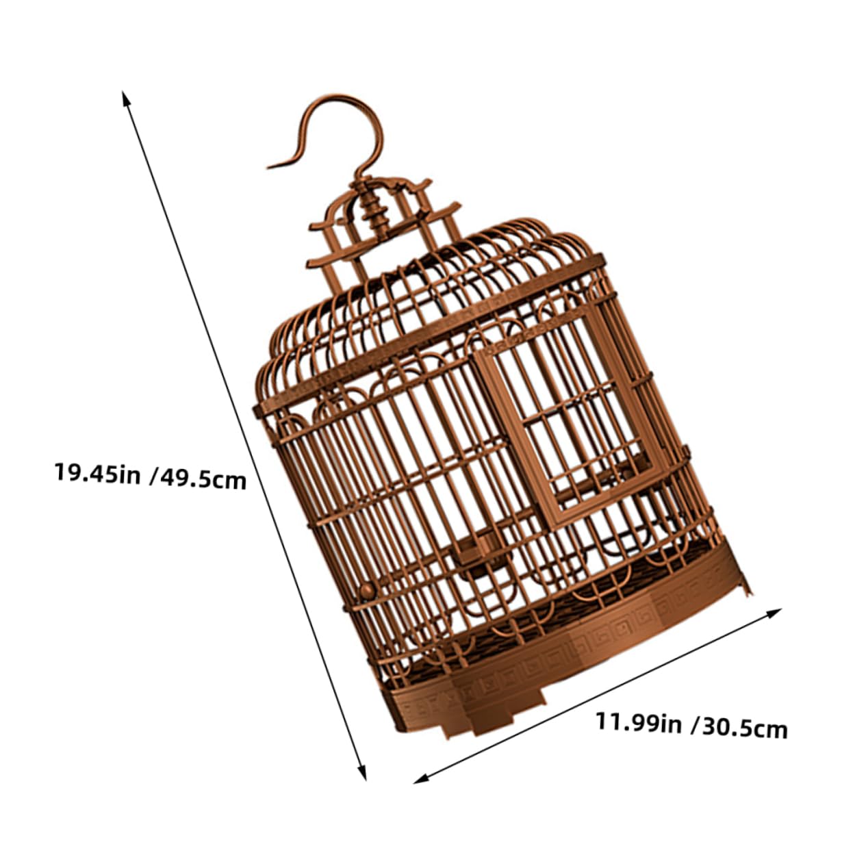 CAXUSD Parrot Cage Birdcage Villa Large Birdcage Vintage Design Easy to Carry Cage