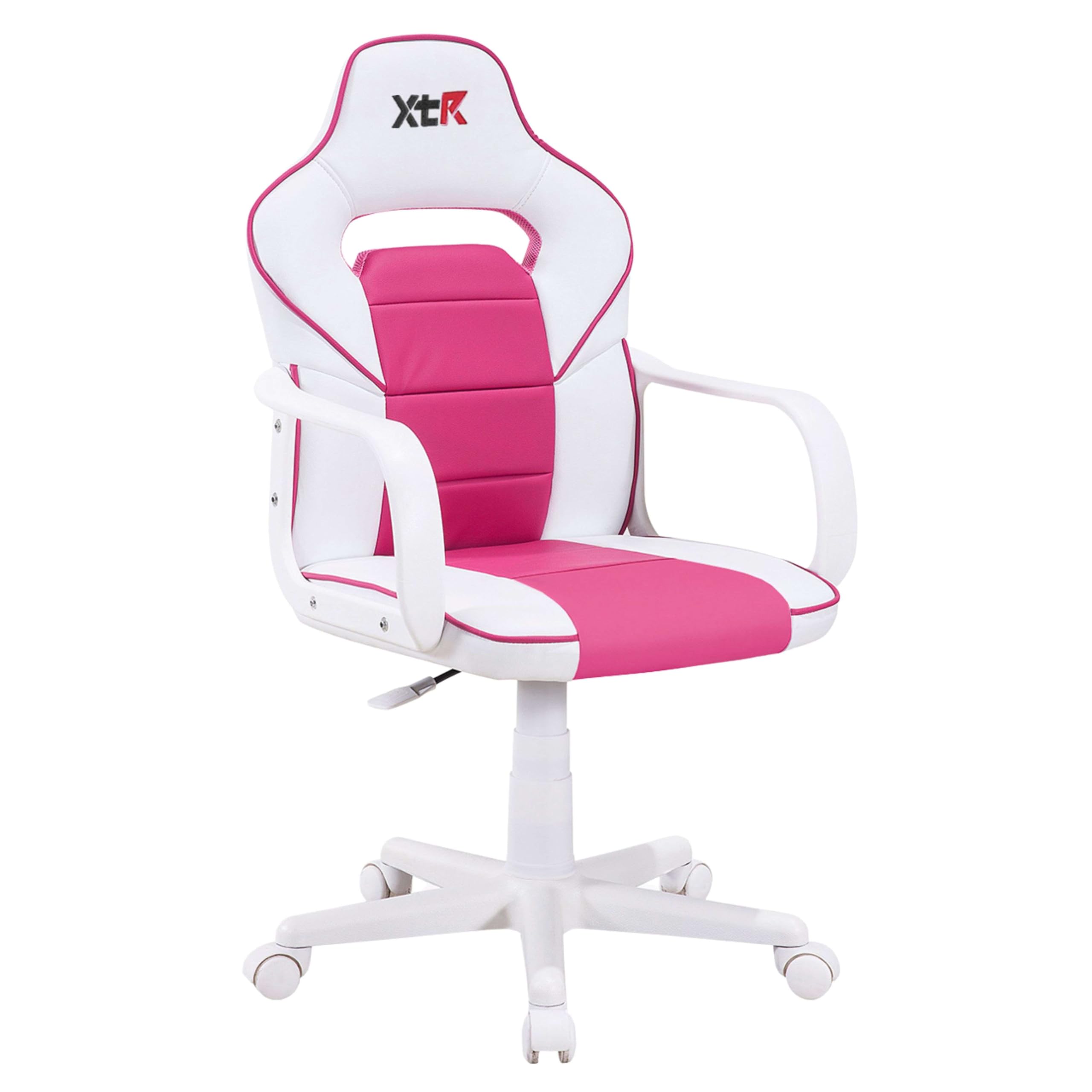Miroytengo Silla Gamer Vanellope Color Blanco y Rosa Estilo Gamer