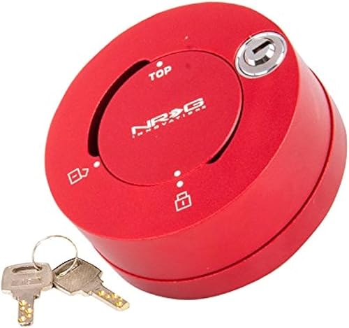 NRG Innovations NRG-SRK-101RD Adaptador de cubo corto de liberación rápida con pernos de montaje, cuerpo rojo