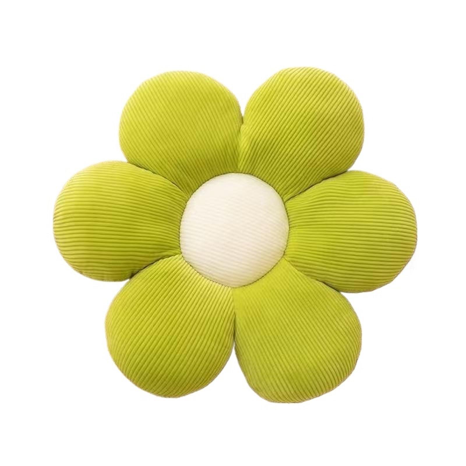 GIJMZY Sunflower Pillow, Daisy Seat Cushion, Flower Mat, Office(Green)
