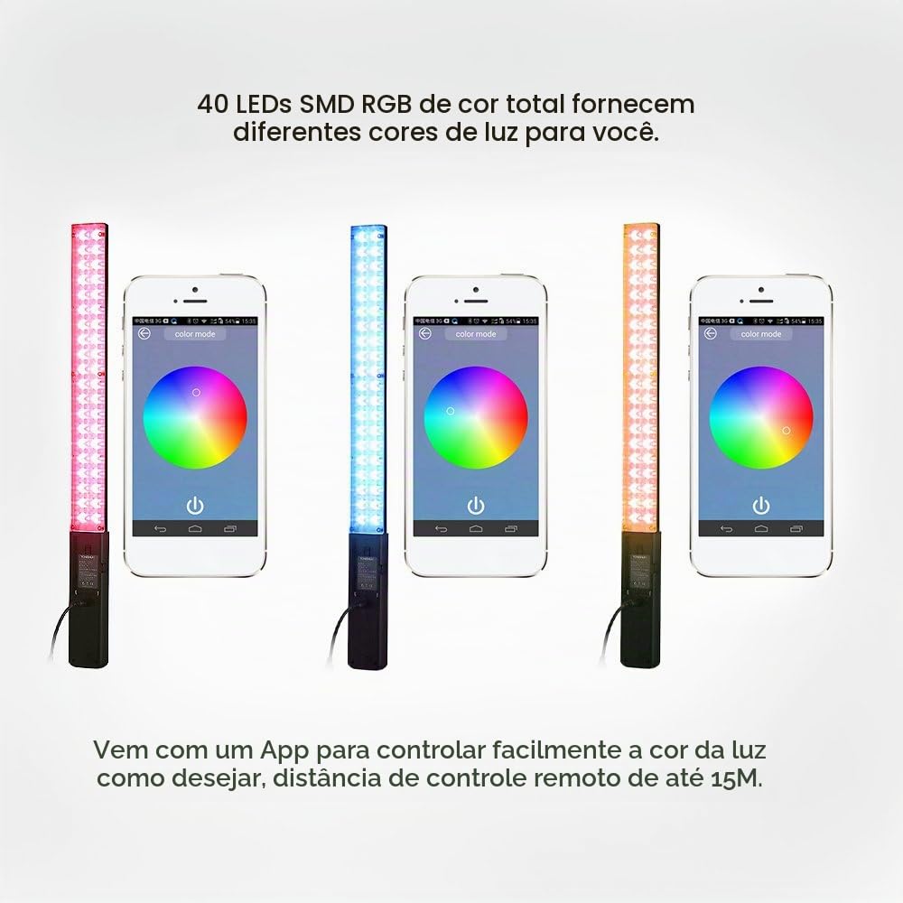 YONGNUO YN360 Luz de vídeo LED, luz de gelo profissional colorida