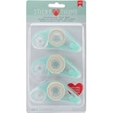 Sticky Thumb Adhesive Refills 3&sol;Pkg-Permanent Solid 26&period;2yd