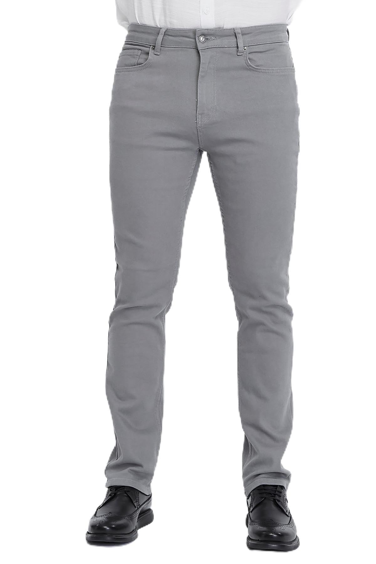 CEDY DENIM - CD336 Men's Jeans Regular Fit Stretch Jeans Men's High Waist Straight Cut Basic Washed Men's Trousers