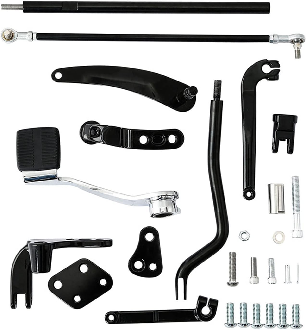 Motorcycle Reduced Forward Control Kit Compatible with Harley Dyna Super Glide Low Rider Street Fat Bob FXDB FXDL 2006-2017 Mid Controls