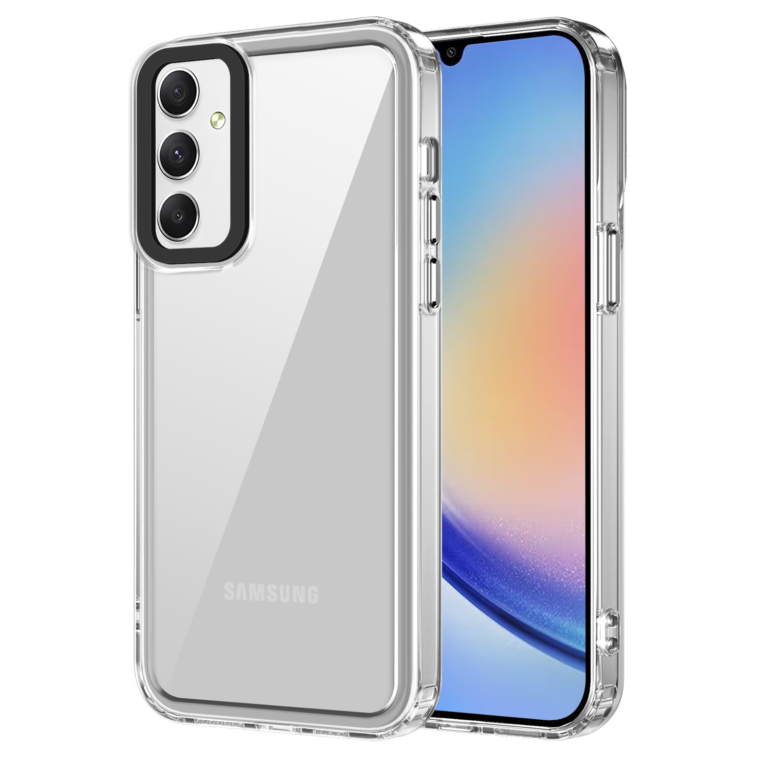 Kapa Warrior Acrylic Clear Back Cover for Samsung Galaxy A34 (5G) | Slim Shockproof [Military Grade Protection] Hybrid Bumper Case (Transparent Sides) (B0CNJWMXXS) Amazon Price History, Amazon Price Tracker