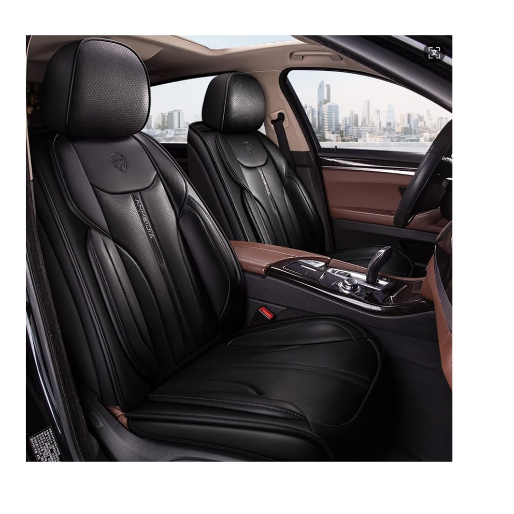 Housses de siège de voiture universelles Volkswagen Tiguan Polo protection auto noire - 8