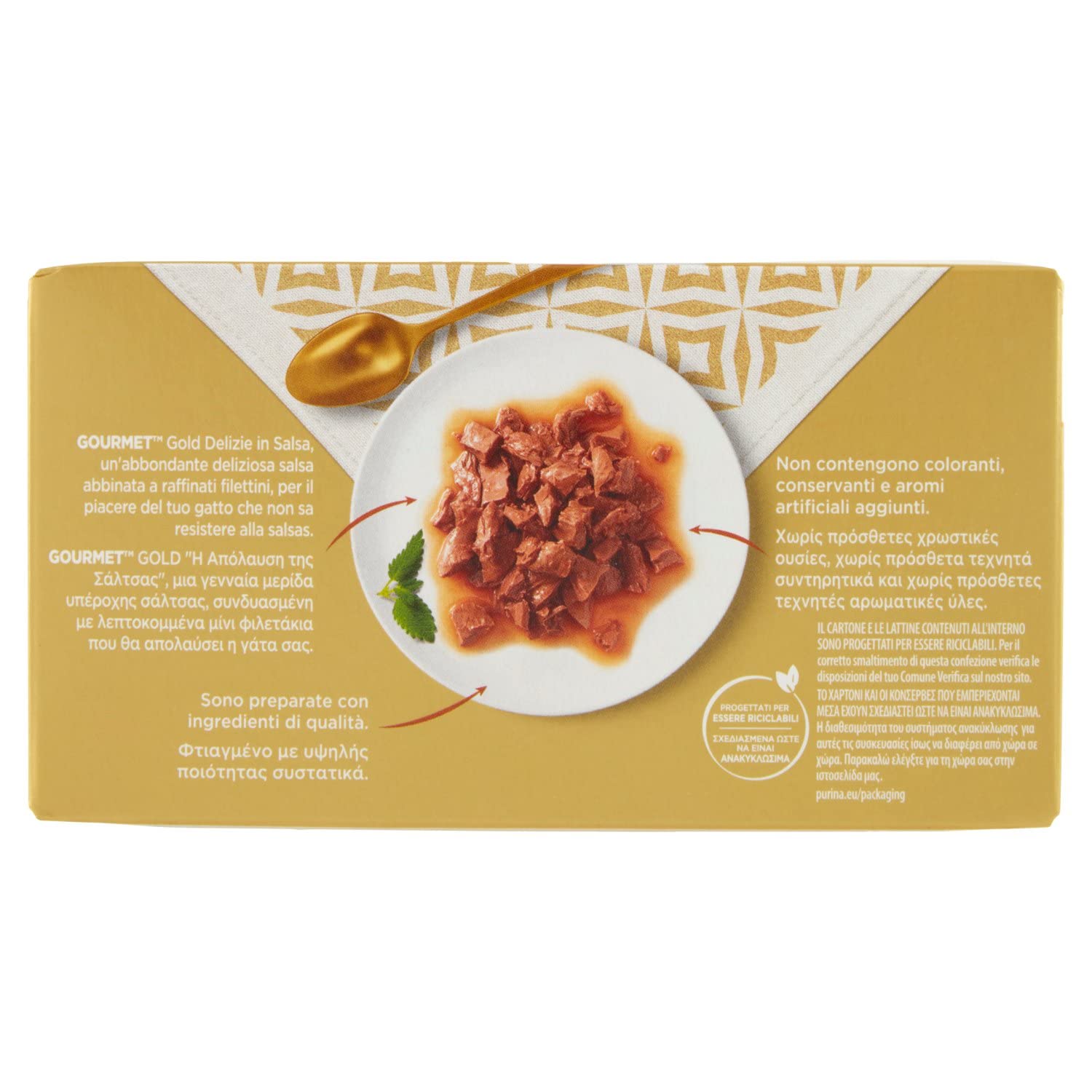 Gourmet Gold Delizie In Salsa Per Gatti - 24 Lattine Da 85g, Filettini Di Tonno, Cibo Umido Completo - Foto 7