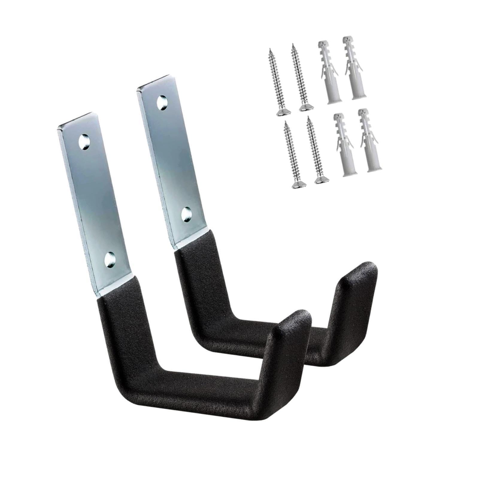 Qlecxzi Sturdy Garage Hooks Providing Versatile Solutions For Organizing Heavy Duty Equipment Neatly Hanging Bike Ladder Garden Tools Ladder Equipment Tires