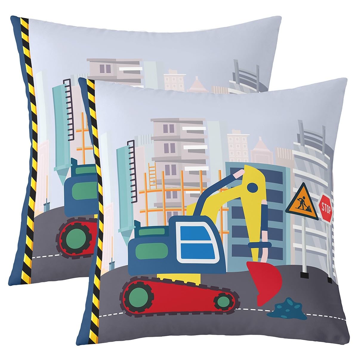 Construction Throw Pillow Cover 20
