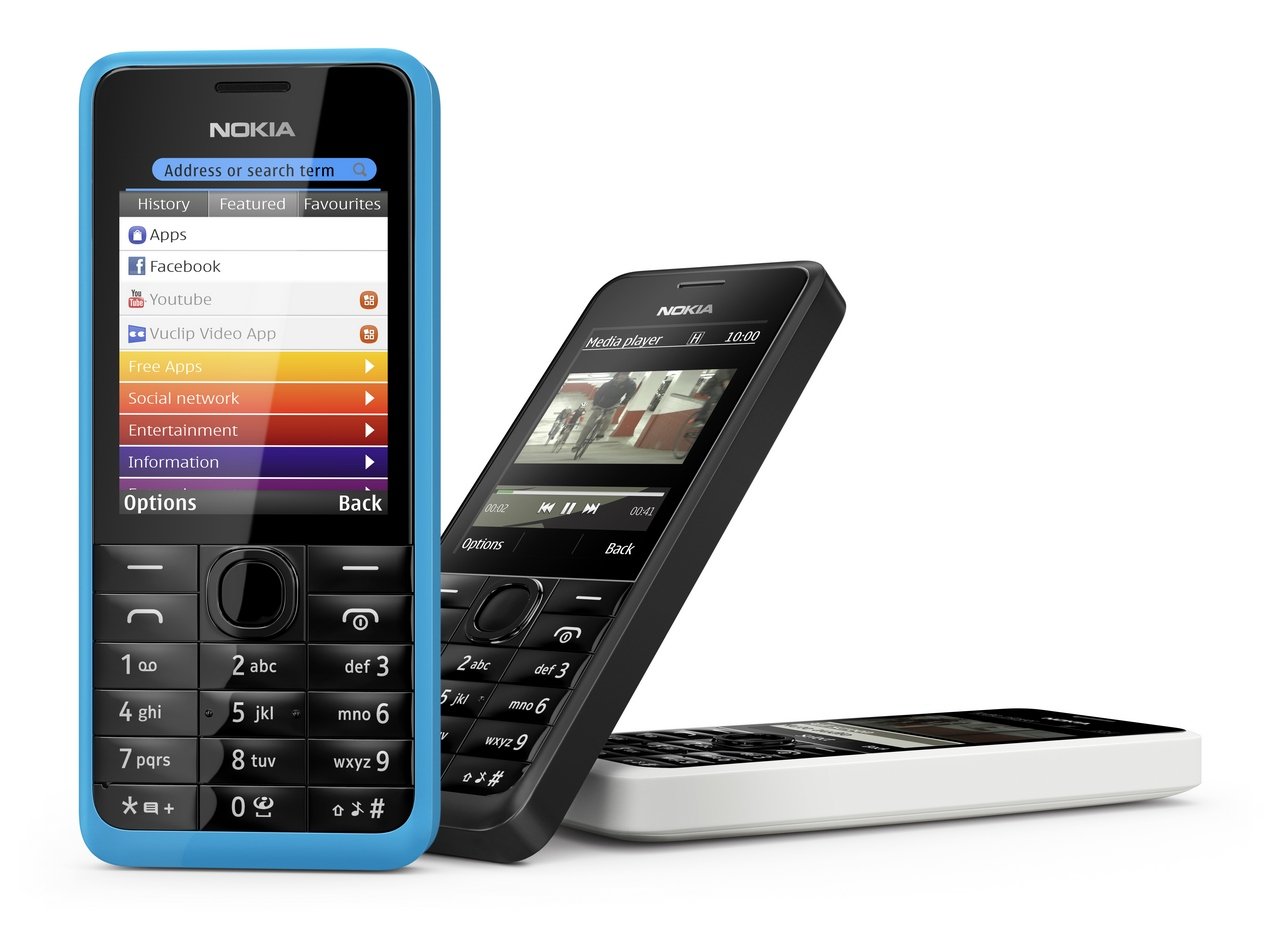 Nokia A00011755 - Asha 301.1 Sim Free - White