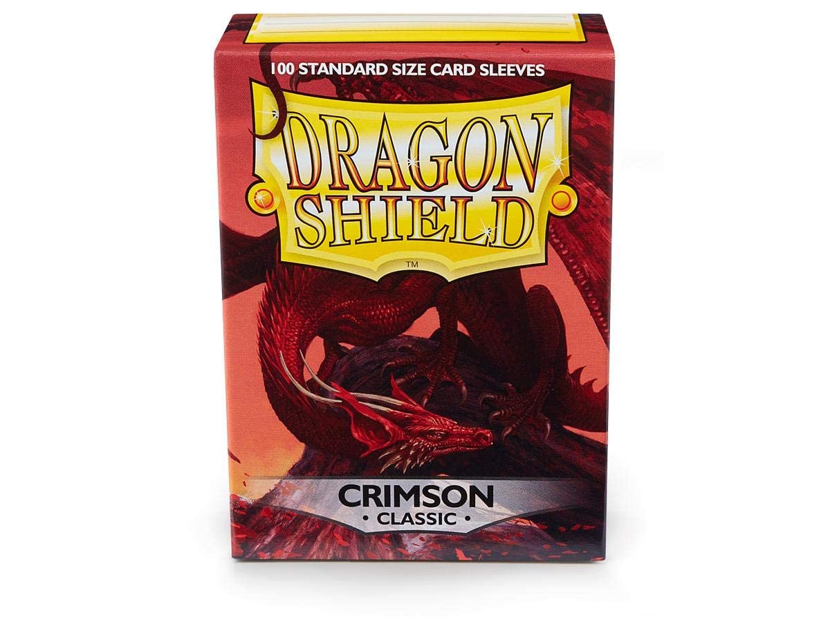 Dragon Shield Lot de 100 pochettes cartonnées de taille standard Crimson classique