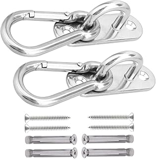 YOFASEN 2 Piezas Pesado Gancho para Colgar - Acero Inoxidable Ganchos de Techo Gancho Pared para Colgar Silla Sacos de Boxeo Hamacas Columpio