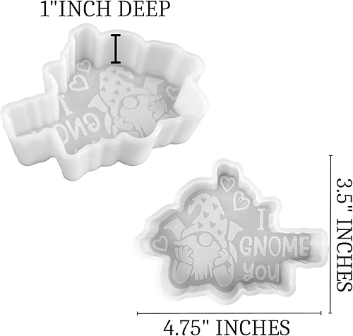Miniatura 2 de Moldes frescos para automóvil de gnomo de corazón de San Valentín, paquete de 4 unidades, paquete al por mayor para cuentas aromáticas perfumadas,