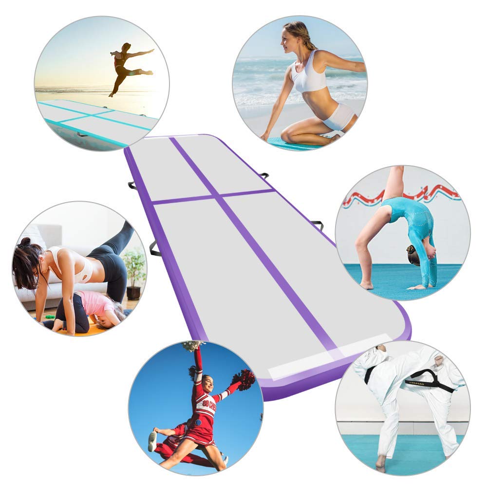 VEVOR Airtrack Tapis de gymnastique 10cm, Tapis Entraînement epais 3M VEVOR Airtrack Tapis de gymnastique 10cm, Tapis Entraînement epais 3M