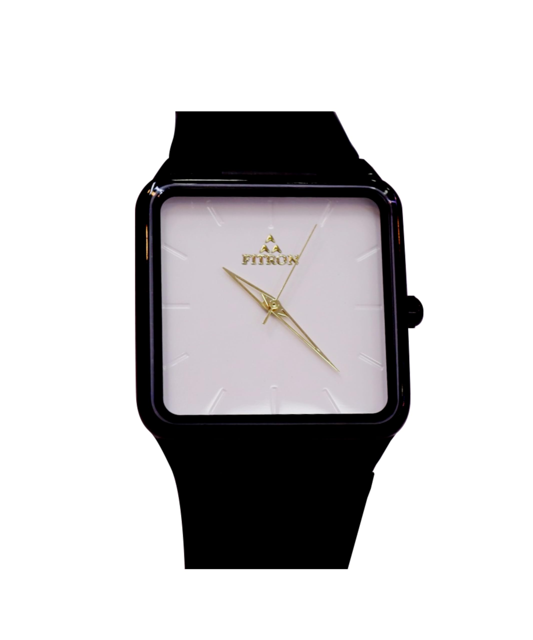 Fitron Gents watch with black rubber starp