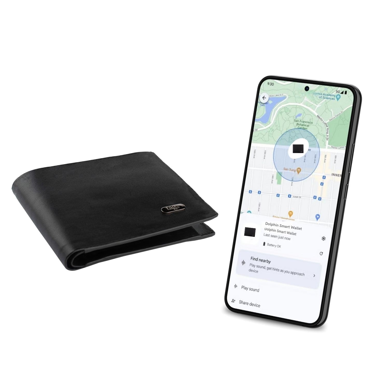 Amazon.com: Smart Wallet with Android Find My Tracker, RFID
